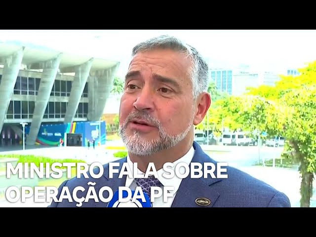 ⁣Ministro Paulo Pimenta fala sobre a Operação Contragolpe da PF