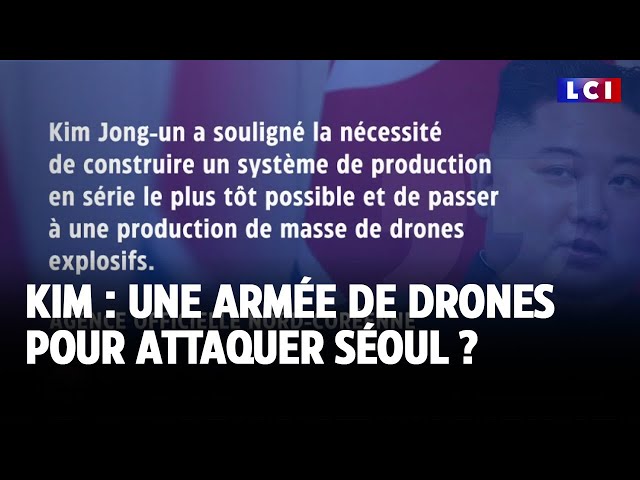 ⁣Kim : une armée de drones pour attaquer Séoul ?｜LCI