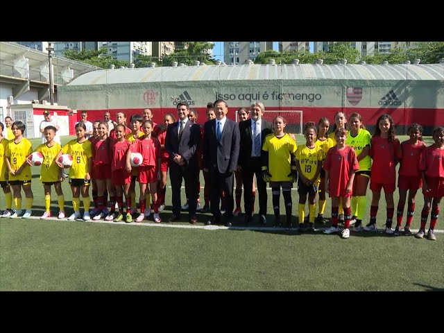 ⁣Chinese, Brazilian teens play football match in Rio de Janeiro