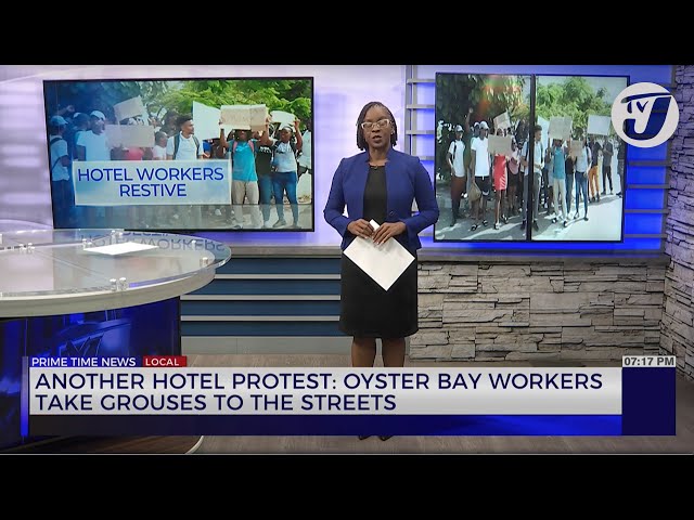 ⁣Another Hotel Protest: Oyster Bay Workers take Grouses to the Streets | TVJ News