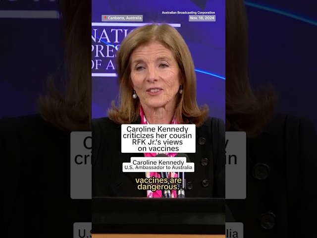 ⁣Caroline Kennedy criticizes her cousin RFK Jr.'s views on vaccines