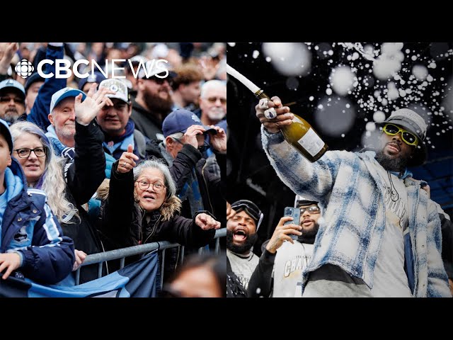 ⁣Toronto Argonauts fans rally with their team to celebrate Grey Cup win