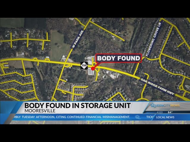 ⁣Body found in Mooresville storage unit, sheriff confirms