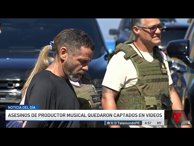 ⁣Asesinos de productor musical fueron grabados por cámaras de seguridad