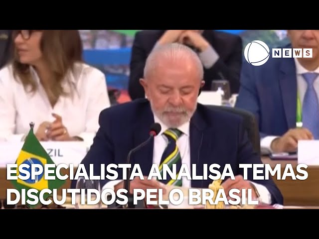 ⁣Especialista analisa temas discutidos pelo Brasil no G20