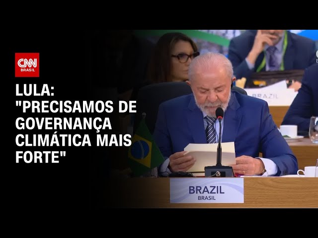 ⁣Lula: "Precisamos de governança climática mais forte" | CNN 360º