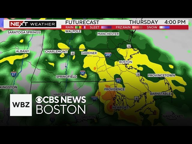 ⁣Rain storm finally in the forecast for Massachusetts