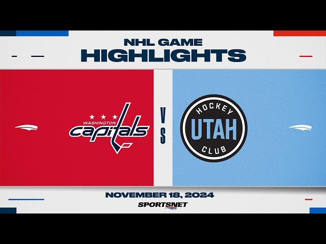 ⁣NHL Highlights | Capitals vs Utah HC - November 18, 2024