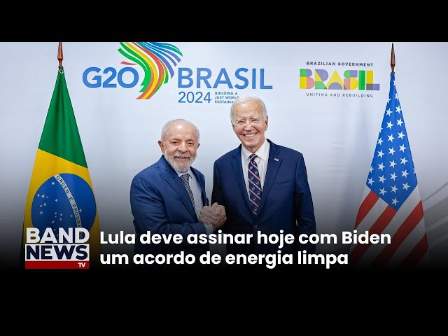 ⁣Lula e Biden anunciam acordo de energia limpa | BandNewsTV