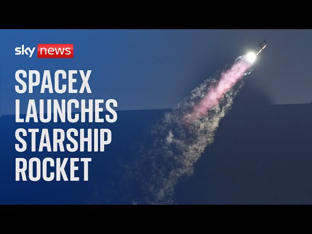 ⁣Watch live: Elon Musk's company SpaceX launches giant Mars rocket - with Trump watching on