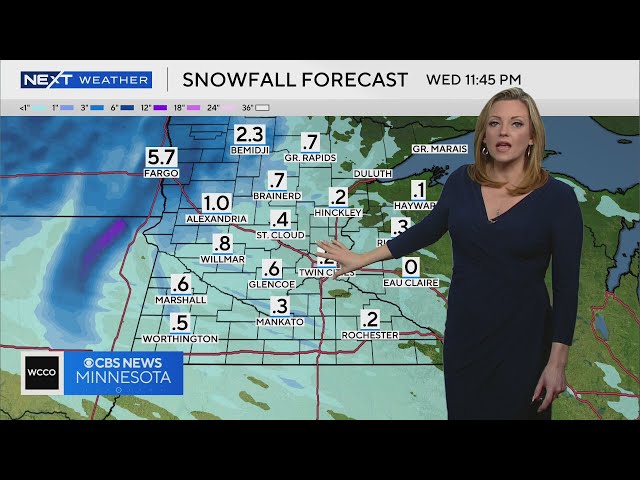 ⁣How much snow will Minnesota get this week? Here's a look ahead.