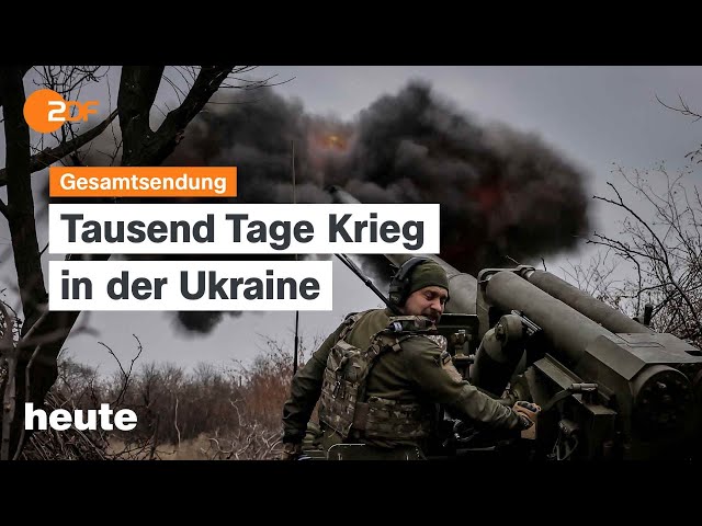 ⁣heute 19:00 Uhr vom 19.11.2024 1.000 Tage Ukraine-Krieg, K-Frage bei der SPD, Abschluss G20-Gipfel