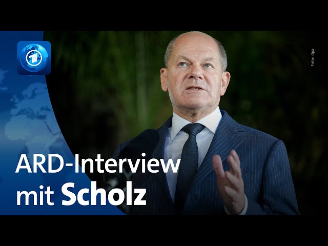 ⁣Bundeskanzler Scholz im ARD-Interview