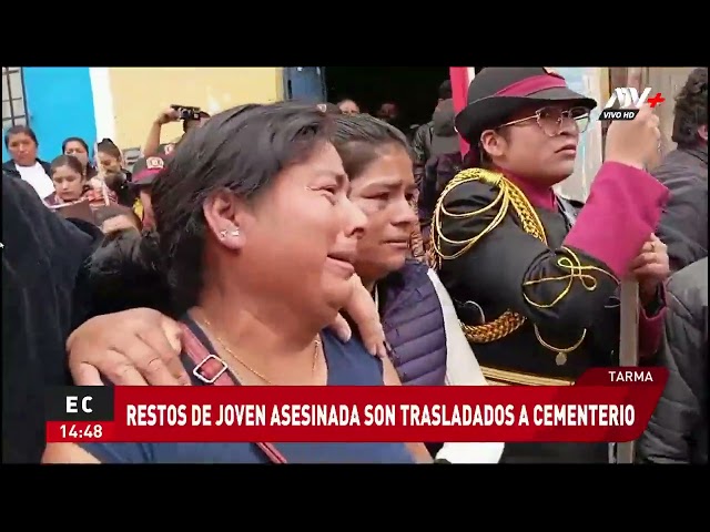 ⁣Caso Sheyla: Sus restos son trasladados a cementerio de Tarma