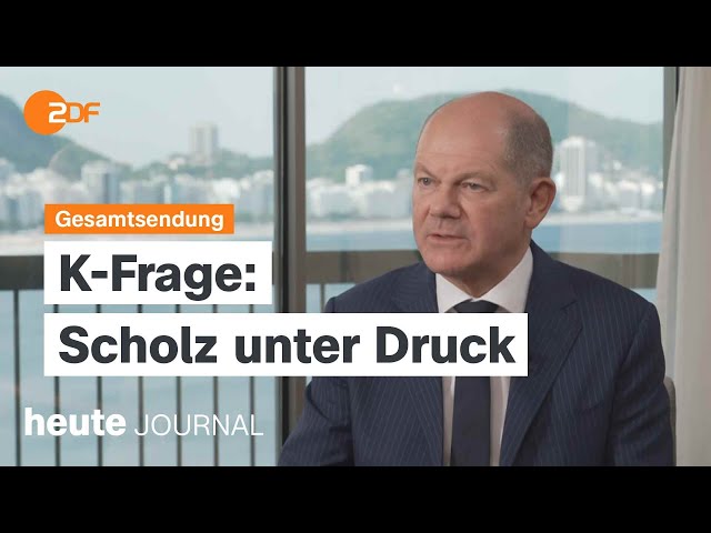 ⁣heute journal vom 19.11.2024 K-Frage bei der SPD, 1000 Tage Krieg in der Ukraine, G20-Gipfel in Rio