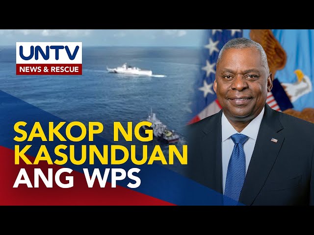 ⁣Sec. Austin ng US, kinumpirmang kasama sa Mutual Defense Treaty ng PH at US ang mga pag-atake sa WPS