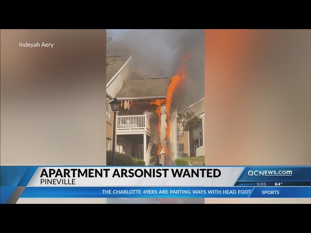 ⁣Police investigating alleged series of arsons at Pineville apartment complex