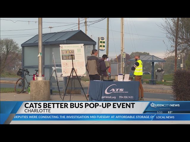 ⁣CATS host 'Better Bus' pop-up events throughout Charlotte