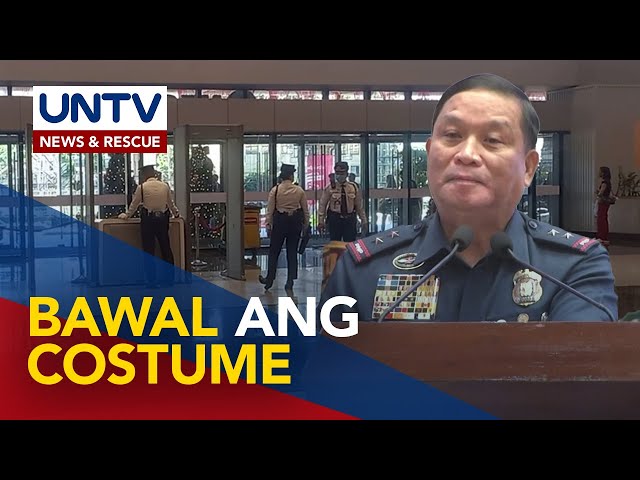 ⁣Mga security guard, pinaalalahanang bawal ang pagsusuot ng themed costume sa duty