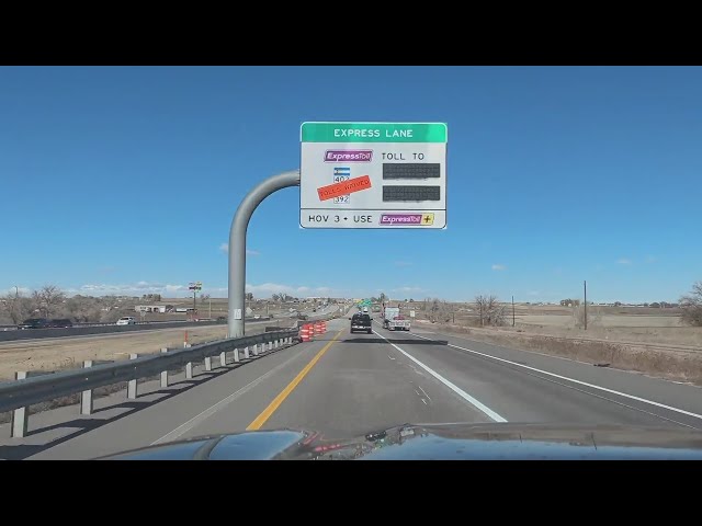 ⁣CDOT to close stretch of recently completed Northern Colorado express lanes until 2028