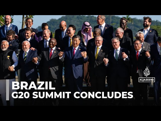 ⁣G20 summit concludes in brazil: Little consensus on a position to war in Ukraine