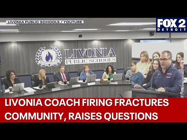 ⁣Emotions boil over at Livonia school board meeting after firing of coach