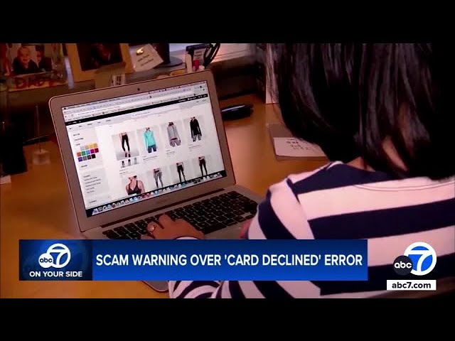 ⁣'Card declined' message could be a scam. How to protect yourself