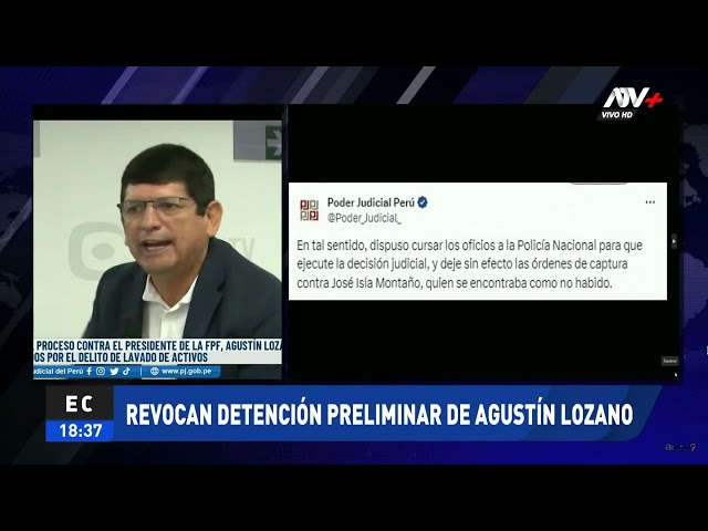 ⁣Agustín Lozano: Poder Judicial revoca detención preliminar y dispone su inmediata liberación