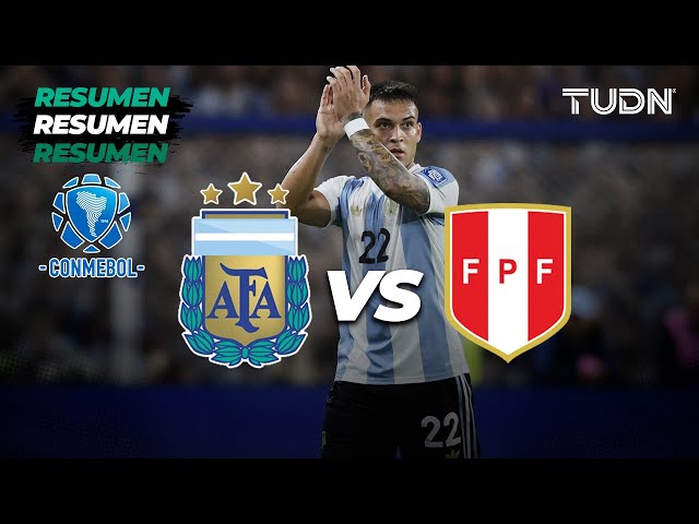 ⁣Resumen | Argentina vs Perú | CONMEBOL-Eliminatoria 2024 | TUDN