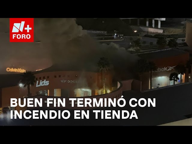 ⁣Fuerte incendio en la plaza comercial Punta Norte en Cuautitlán Izcalli, Edomex - Las Noticias