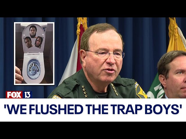 ⁣Sheriff Grady Judd announces massive street gang bust