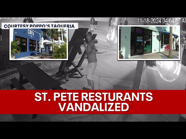 ⁣St. Pete restaurants on Central Ave. vandalized