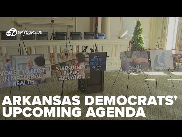 ⁣Arkansas House Democrats' new agenda for upcoming legislative session