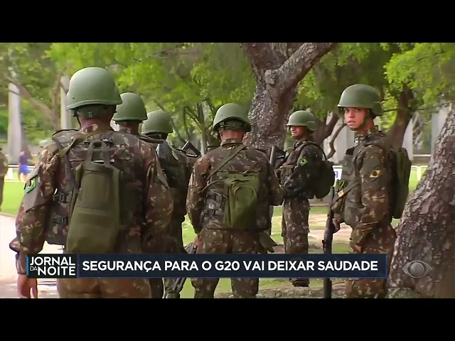 ⁣Mais de 26 mil agentes reforçaram o policiamento nos locais que receberam eventos do G20