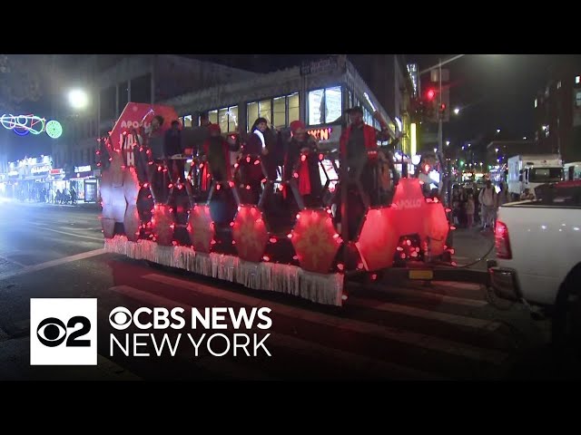 ⁣Floats ride through Harlem for annual Parade of Lights