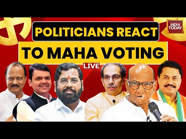 ⁣Maharashtra Voting LIVE News | All Eyes on Who Will Win Maharashtra | Politicians Cast Their Vote