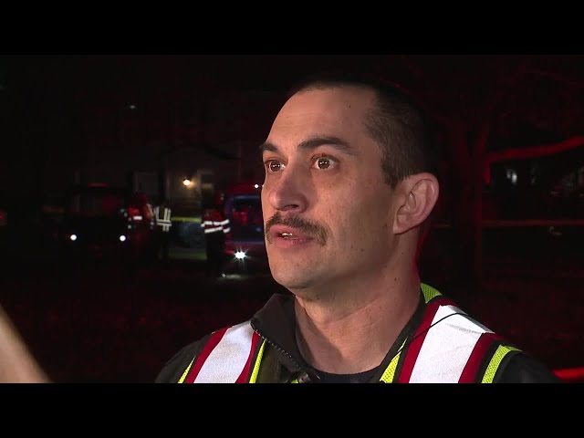 ⁣Orion Township Fire Chief Ryan Allen on explosion