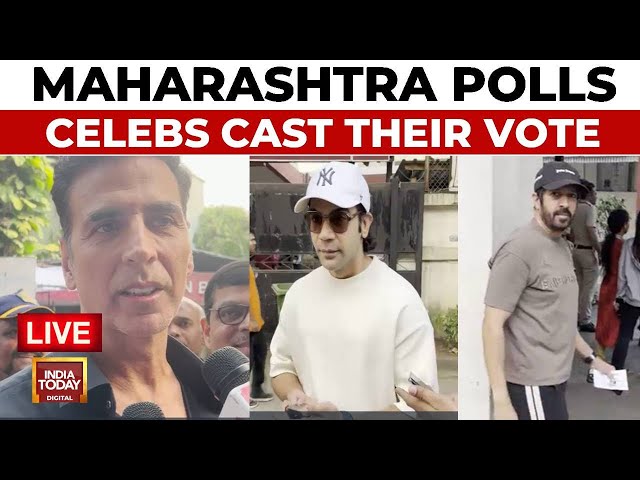 ⁣Maharashtra Assembly Election Voting 2024 Live: Bollywood Celebs Casting Their Vote| Mumbai News