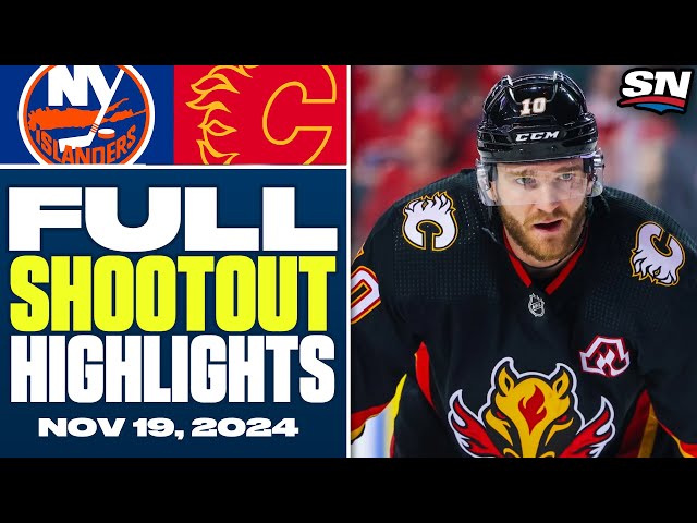 ⁣New York Islanders at Calgary Flames | FULL Shootout Highlights - November 19, 2024