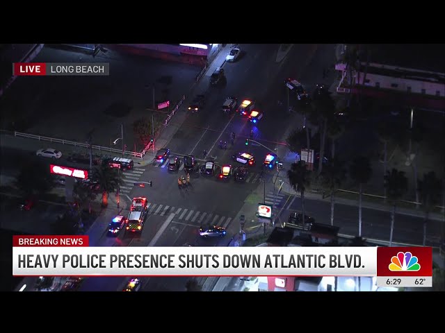 ⁣Shooting shuts down Atlantic Avenue in Long Beach