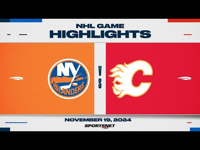 ⁣NHL Highlights | Islanders vs. Flames - November 19th, 2024