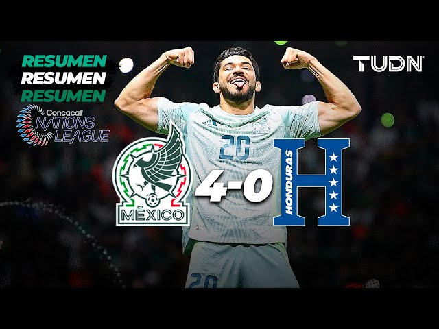 ⁣Resumen y goles | México 4-0 Honduras | CONCACAF Nations League 2024 | TUDN