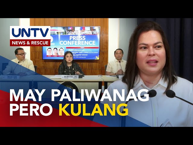 ⁣House panel, nakulangan sa affidavit ni VP Sara Duterte kaugnay ng confidential funds