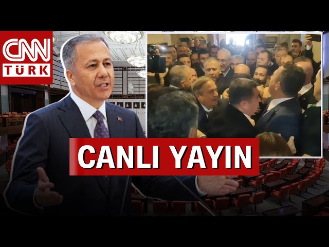 ⁣Meclis'te Kayyum Krizi! CHP'li Vekiller Bakan Yerlikaya'nın Salona Girişini Engelleme