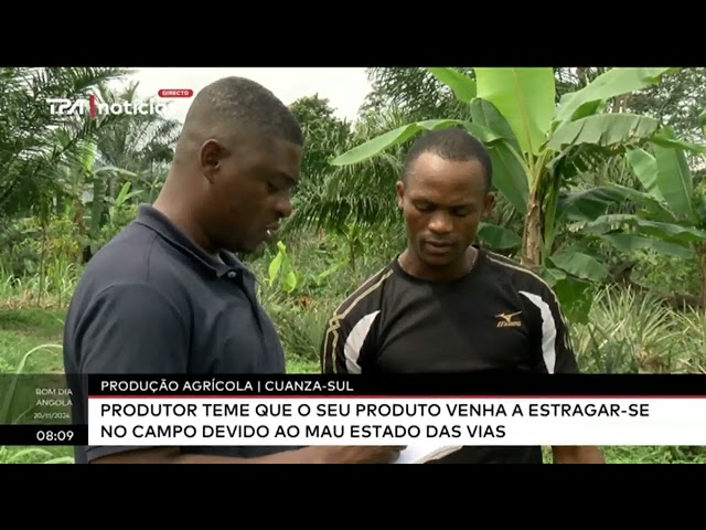 ⁣Agrícultura - C.-Sul Produtos podem estragar- se no campo devido ao mau estado das vias