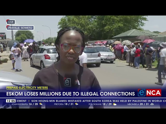 ⁣Eskom loses millions due to illegal connections