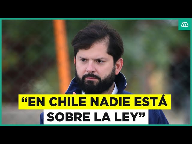 ⁣"En Chile nadie está sobre la ley": Boric afirma que prisión preventiva para Monsalve está