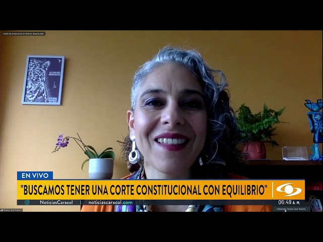 ⁣María José Pizarro sobre magistrado de la Corte Constitucional: "Buscamos una Corte con equilib