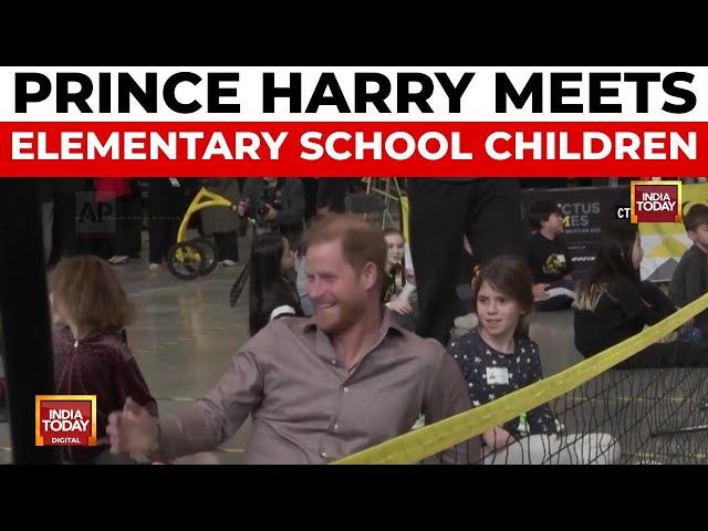 ⁣Prince Harry Visits Students While Promoting Invictus Games In Canada | India Today