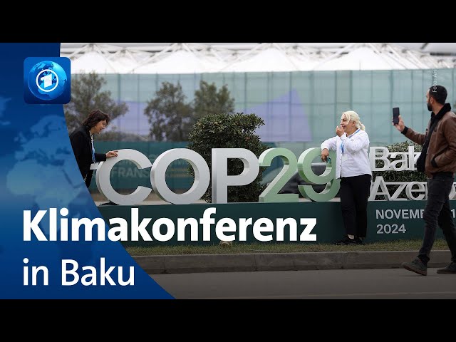 Schwierige Verhandlungen bei der UN-Klimakonferenz in Baku